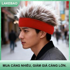 【LAKEBAO】 Mũ tóc giả thời trang mũ tóc ngắn vui nhộn cho nam nữ mũ beanie đường phố phong cách hip hop mới lạ mũ tóc giả gai nhọn mũ retro vui nhộn.