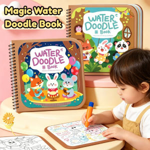 Magic Water Drawing Book For Kids With Pen Early Educational Busy Book Coloring Book Kids Painting Toys
