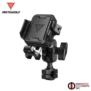 Motowolf MH1 V8 Motorcycle Phone Holder with Shock Absorber and Fast Release for Universal Motorcycles