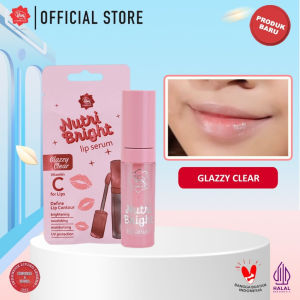 VIVA Nutri Bright Lip Serum Care Balm Sleeping Mask with Avocado Oil + Vitamin C & E Nourishing Brightening Hydrating UV Protection and Moisturizing Lip Essence