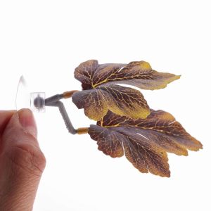 HUNIU HOUSE Simulated Betta Fish Rest Leaf Creative with Suction Cups Artificial Plants Aquariums Decor Plastic Fish Leaf Fish Tank