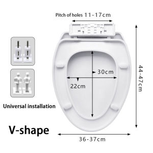 Toilet Seat Cover U/V/O Type Slow-Close Toilet Seat Lid Cover High Quality Bathroom Toilet Seats