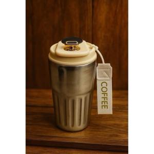 Tumbler Termos Aestetic stainless steel mug coffee SUS 316 450ML tumbler cup coffee digital LED suhu - HN 136