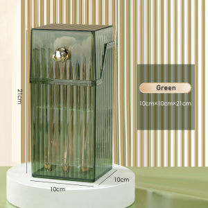 JJT [จัดส่งฟรี]กล่องเก็บแปรงแต่งหน้าแบบมีฝาปิด กล่องใส่แปรง ที่เก็บแปรง กล่องใส่แปรงแต่งหน้า กล่องเก็บเครื่องสำอางค์ กระเป๋าใส่แปรง ป้องกันฝุ่นละออง กล่องเก็บแปรงแต่งหน้า กล่องใส่แปรงปัดฝุ่น กล่องเก็บของตะกร้า ที่ใส่แปรงอายแชโดว์ ดินสอเขียนคิ้ว