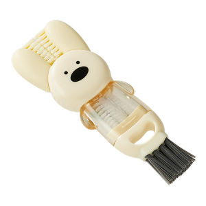 แปรงทำความสะอาดฝาแก้ว แปรงทำความสะอาดปากขวดอเนกประสงค์แบบพกพา 4-in-1 แปรงทำความสะอาดฝาแก้ว แก้วน้ำ แปรงทำความสะอาดซอกมุมขวดน้ำ