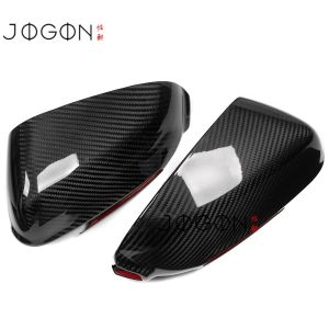 mv1 Carbon Fiber Car Rear Side Wing Mirror Caps Add On Rear View Mirror Cover Trim For Hyundai Kona N Kona N Line 2021 2022 2023 Q8H6K