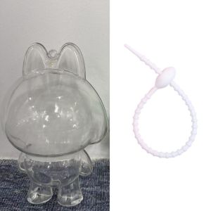 (Ready Stock) Kebidumei Crybaby Transparent Protective Case Crying Baby Vinyl Plush Face Protective Cover Waterproof Dustproof Doll Keychain Case Bag Hanging Decorations