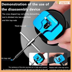 yangyuhua Reel Bearing Remover Kit Matertial Stainless Steel Repair Kit Baitcasting Maintenance Tools Spool Dismantling Device Pin