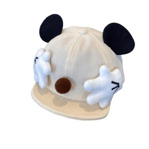 Baby Baseball Cap With Bear Ears For Kids Holiday Gifts Cartoon Peaked Cap Baby Sun Protection Hat