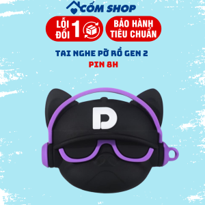 (Nguyên seal ko kèm ốp) Tai Nghe Bluetooth Pro 2 (Hàng cao cấp PIN 8H) Bass Cực Căng Chống Ồn Định Vị Đổi Tên Cảm Ứng