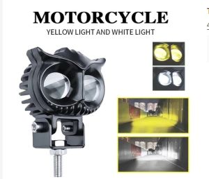 【FREE SAKLAR】12V / 24V Lampu Sorot Tembak Mobil Lampu LED Tembak Sorot D3 SQL Lampu Tembak Sorot LED Laser 3 Mata 4 Mata 80 Watt 2 Warna Putih Kuning