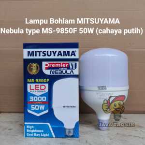 Lampu Bohlam LED Blub Series MS-9850F Nebula 50 Watt Mitsuyama  Cahaya Putih Original