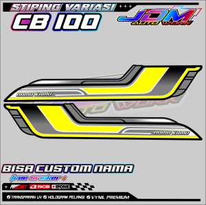 STRIPING VARIASI CB 100 / STICKER MOTOR CB 100 CUSTOM NAMA