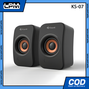 Gaming Speaker Komputer / Laptop KS07 Kisonli Dual Bass With Volume Control - LPM