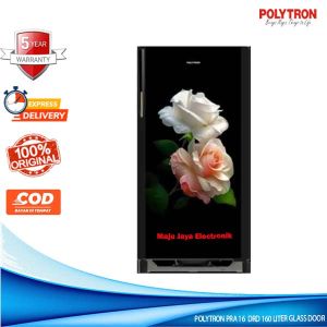 Kulkas 1 Pintu POLYTRON PRA 16 DRD GAGANG BELEZA 160 Liter Pintu Kaca