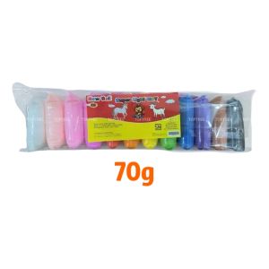 Clay Jumbo Clay mainan anak isi 12pcsb Clay Polymer Mainan Anak 70g isi 12pcs Educational Slime Clay Dough Color Play - Bestseller Mainan Edukasi Anak
