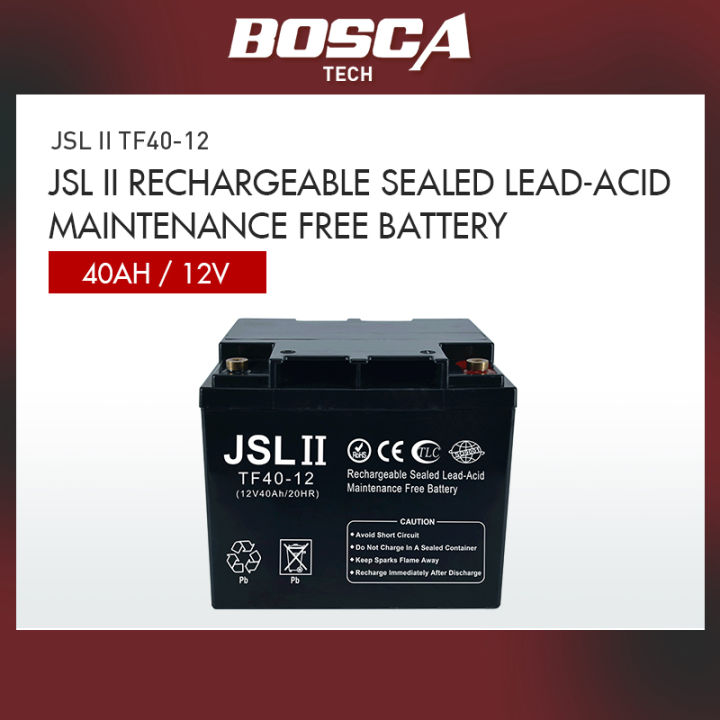 JSL II TF4012 12V40Ah LEAD ACID BATTERY Lazada PH