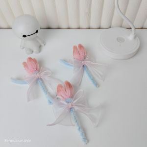 Gantungan Kunci Tas bunga Tulip puff | Kawat Bulu Pemium | Aksesoris