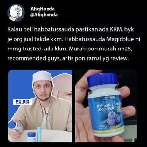 in stock ship with 24h  Habbatus Sauda Mexblue Capsules by Magic Blue Lulus KKM Black Seed Capsule (60 Capsules/Bottle) + Free Gift