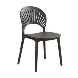 Stackable Dining Chair(Free Delivery🚚) Type 303-Black Household  Modern Minimalist  Plastic Stool Dining Chair