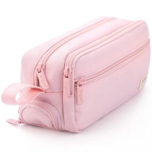 SDG Large Capacity Pencil Case Three-Layer Multi-Functional Stationery Box Versatile Zipper Closure Multi-Functional Pencil Case For Elementary School Students