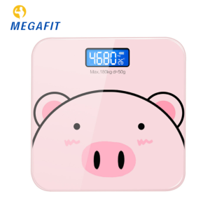 MEGAFIT Electronic Scale Smart Health Scale Cute Pig Pattern Accurate 180KG