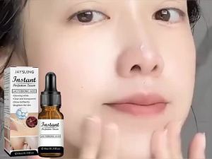 Jaysuing Shrink Pores Serum Pore Instant Perfection Serum Tightens Refining Moisturizing Whitening Serum Anti-aging Facial Skin Tighten Serum Ordinary Whitening Essence（10ml）