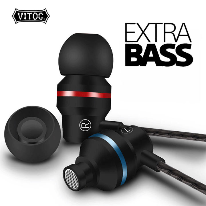 VITOG For Xiaomi Redmi Phone C33 Professional Metal Wired Earphone