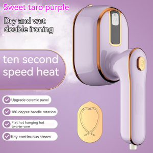 Steam electric iron foldable dry wet dual-use handheld ironing machine household ironing machine portable hanging ironing machine flatiron