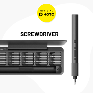 HOTO Precision Screwdriver ADV [ 170RPM 25 Bits Ring LED Light 2 Torque USB Tools Accessory ]