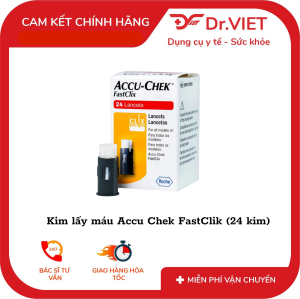 Kim lấy máu Accu Chek FastClik (24 kim)