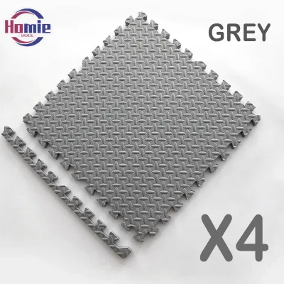 4-Piece 2.5cm Thick Foam Puzzle Playmat for Kids 30x30cm Soundproof Anti-Slip Floor Mat for Baby Room Unisex