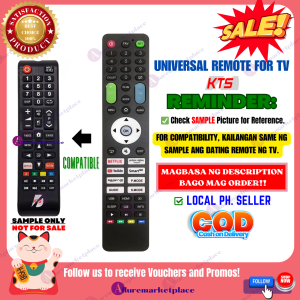 KTS Smart TV Remote Universal [**Mag Basa B4 Umorder**] Ready to Use Universal KTS Android TV Remote control TV for specific KTS only