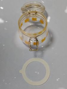 Glass Jar Silicone Sealing Gasket Food Grade Leak-Proof Gasket Adapt to Mason Jar Sealing Sealing Ring Fresh-Ke