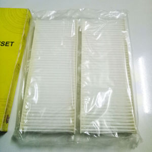 Bộ 2 lọc gió điều hòa Nissan Navara 2.5L máy dầu 2004-2014 mã AC2507SET của JS Asakashi Nhật Bản