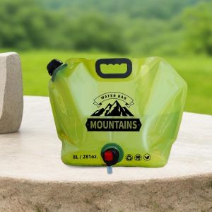 Kantong Air Minum Lipat 8 Liter Penyimpanan Air Minum Jurigen Lipat Camping Hiking Wadah Air Outdoor