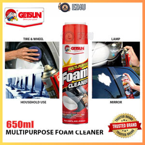 [EZ4U] Getsun Multi-Purpose Foam Cleaner With Brush Cleaning Solution for Car Interiors Household Kitchens (650ml)