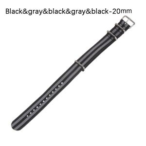 HEALMEYOU 18 20 22 mm ทนทาน กีฬา ผู้หญิง ผู้ชาย ทดแทน สร้อยข้อมือทอไนลอน สายนาฬิกา สายนาฬิกาแบบวนซ้ำ