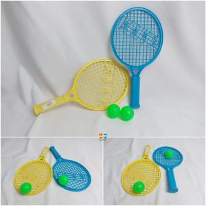 Mainan Anak Raket Tenis Meja Ping Pong Plastik P: 28.5 CM 2 PCS Bola D: 11 CM