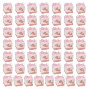 50Pcs Square Candy Boxes Multifunction Collection Container Household for Chocolate Organizers Supplies