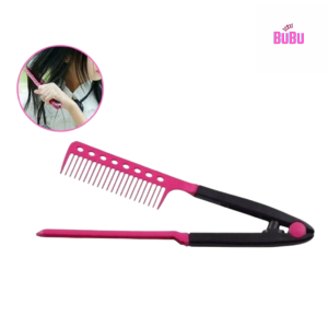 Salon Styling V Comb Hair Straightener Flat Irons Hairdressing Styling Tool Anti-static