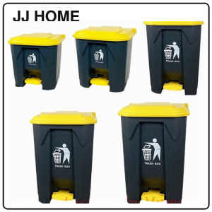 【JJ HOME】Plastic Rectangle Pedal Waste Trash Dustbin Recycle Bin