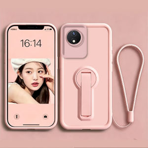PBZZ Case for VIVO Y02 5G 2022 y02t y02a Y11 2023 4G phone casing Softcase Silicone shockproof Cover new design aesthetic 360 °   rotate with holder Lanyard for women cute JTXZZJ2