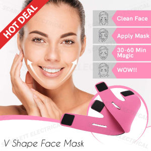 V Shape Face Anti Wrinkle Chin Lift Up Facial Strap Line Belt Slimming Cheeks  / Pembentuk Muka Runcing Tirus