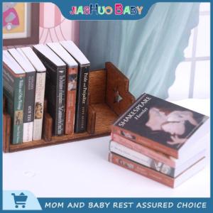 JiaShuo Baby Toy 10Pcs 1 12 Dollhouse Simulation Book Ornament Dollhouse Miniature Study Decoration Dolls House Accessories Kid Toys
