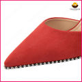 Slingback รองเท้าส้นสูงรองเท้าส้นสูงรองเท้าแตะผู้หญิงชี้นิ้วเท้าส้นรองเท้าแตะหนังนิ่มพรรคผู้หญิงรองเท้ากริชสุภาพสตรีรองเท้า. 