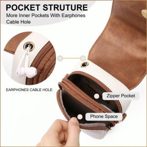 Messenger Bag Shoulder Bag Young Women Womens Bags Multifunction Crossbody Pu Adjustable Mini Portable Durable