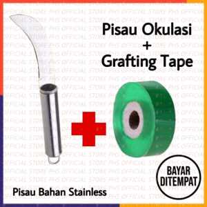 PISAU OKULASI STAINLESS DAN GRAFTING TAPE PAKET SESUAI GAMBAR