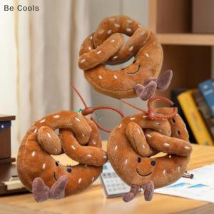 💟【Special price】💟Be Cools 1 2 PCS Cute Fun Alkaline Bread Knot Simulation Food Plush Toy Stuffed Doll Pretzel Keychain Backpack Pendant Bag Ornament Gifts