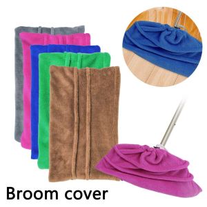 JURHOMIE Dry Wet Dual Use Broom Cover Reusable Drawstring Floor Mop Covers Multi Function Washable Floor Cleaning Towel Cleaning Accessories